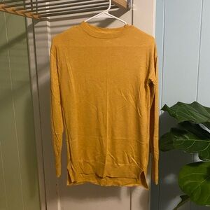a.new.day mustard colored lightweight sweater